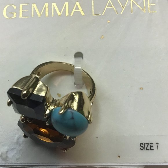 Gemma Layne New Turquoise, Purple, and Lavender Ring - Picture 1 of 2